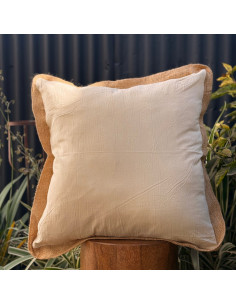 Combo Almohadones Tusor Contorno Arpillera