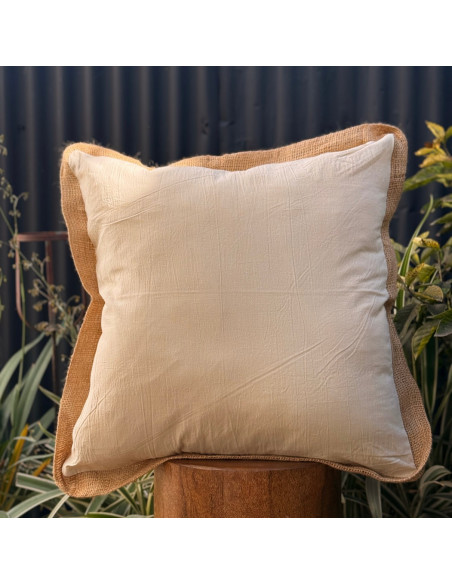 Combo Almohadones Tusor Contorno Arpillera