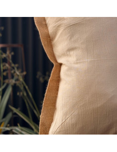 Combo Almohadones Tusor Contorno Arpillera 2