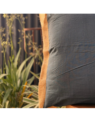 Combo Almohadones Tusor Contorno Arpillera