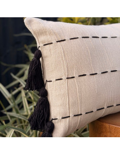 Combo Almohadón  Pespunte  y borlas - 2 x 40 x 60 2