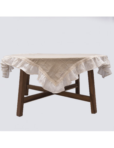 Centro de Mesa - Gasa, Volados y Puntillas - 1x1