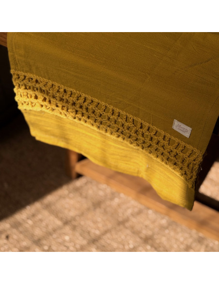 Camino de Mesa  Aplique  Crochet Cuadros