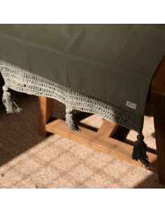 Camino de Mesa  Borlones Crochet 2