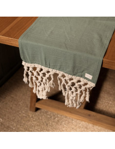 Camino de Mesa  Macramé  Rombos Nuevo 2