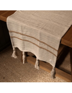Camino de Mesa -   Panamá, cinta de yute & Borlas