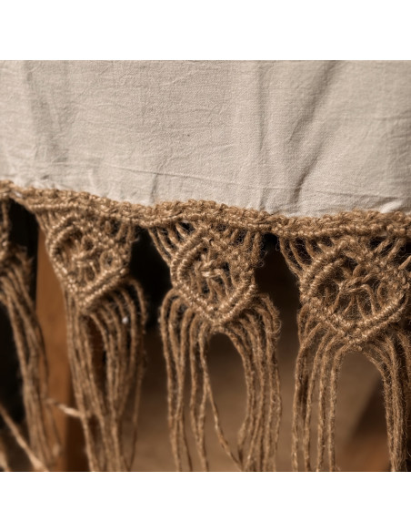 Camino de Mesa - Macramé Rombos Yute