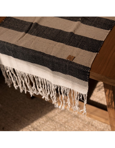 Camino de Mesa Telar Franjas Color