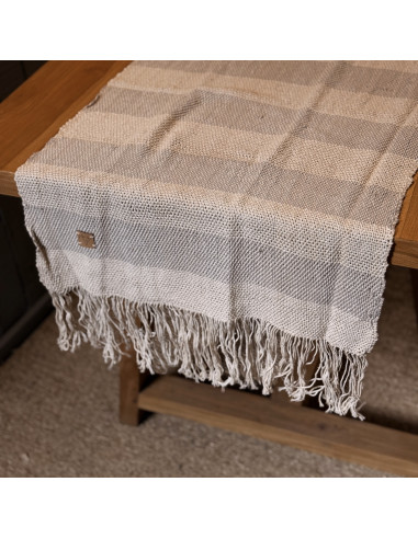 Camino de Mesa Telar Franjas Color