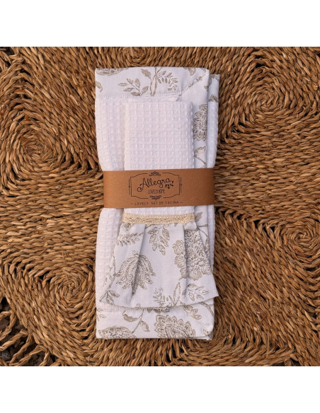 Set Seca Platos: Seca platos + Repasador