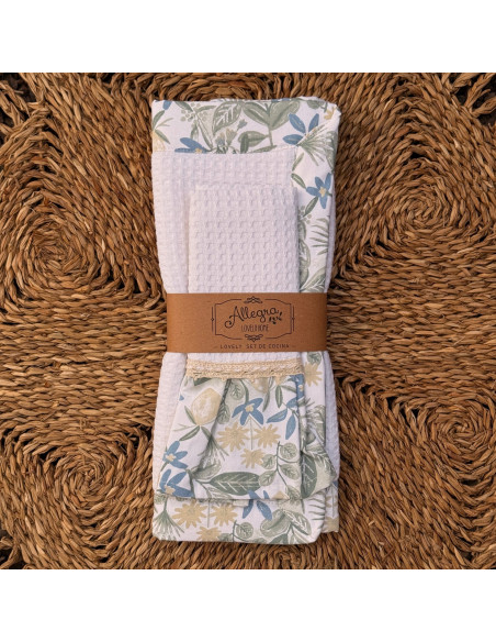 Set Seca Platos: Seca platos + Repasador