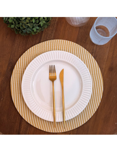 Plato de Sitio - Tusor Mil rayas