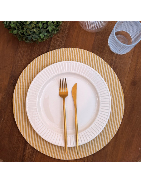 Plato de Sitio - Tusor Mil rayas