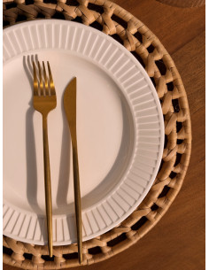 Plato de Sitio hoja de Palma 2