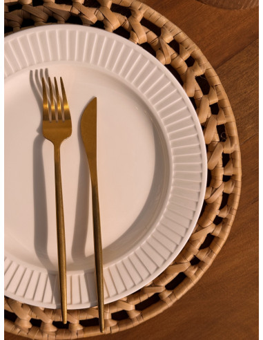 Plato de Sitio hoja de Palma