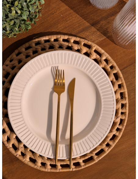 Plato de Sitio hoja de Palma