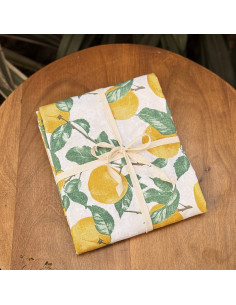 Mantel Indian Cotton -Pomelos 2