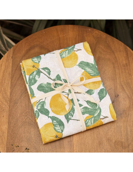 Mantel Indian Cotton -Pomelos