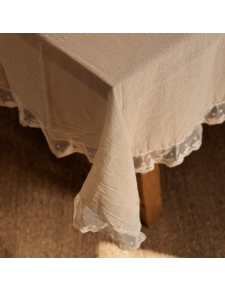 Mantel Carola Deluxe Gasa y encaje