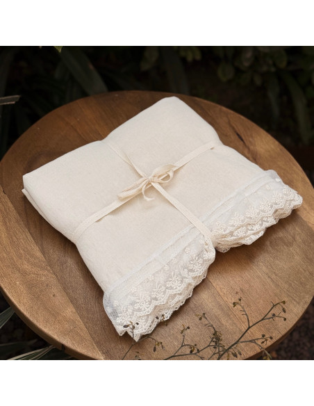 Mantel Carola Deluxe Gasa y encaje