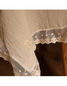 Mantel Carola Deluxe Gasa y encaje 2