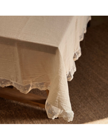 Mantel Carola Deluxe Gasa y encaje