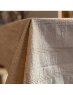 Mantel de Tusor Rayas Gold 2