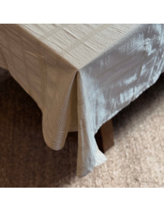 Mantel de Tusor Rayas Gold