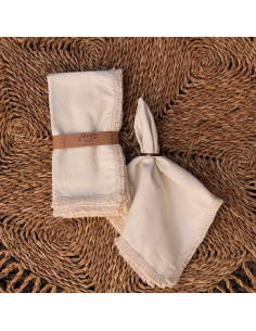 Servilletas Flecos Contínuos - Pack x 4