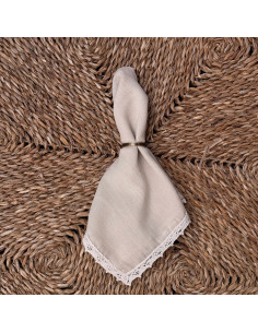 Servilletas de  Gasa + Puntilla Completa - Pack x 4 2