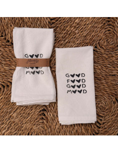 Servilletas  Estampadas  Good Mood - Food x 4