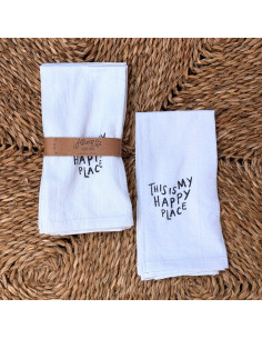 Servilletas  Estampadas Happy place x 4