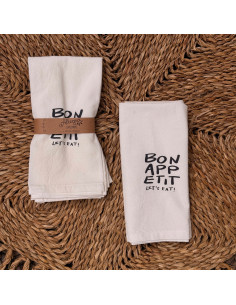 Servilletas  Estampadas Bon Appetit  x 4