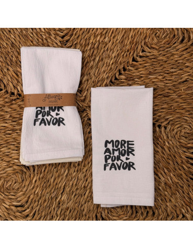 Servilletas  Estampadas  Mais Amor  x 4