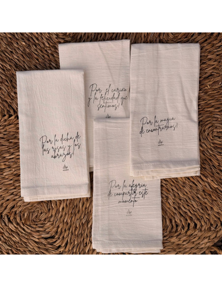 Servilletas Happy Holidays- FRASES - x 4