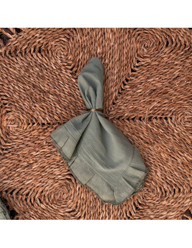 Servilletas Camila Tusor y Volados Gasa x 4