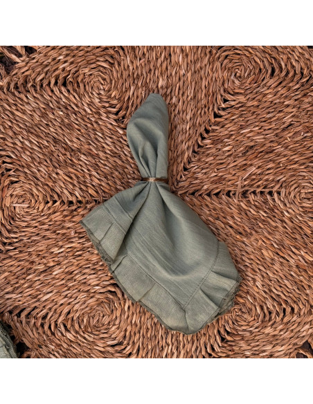 Servilletas Camila Tusor y Volados Gasa x 4