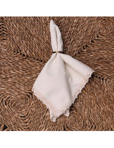 Servilletas Puntilla Fina - Pack x 4 2