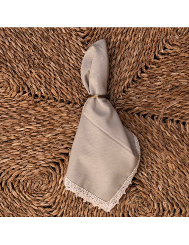 Servilletas Puntilla Fina - Pack x 4