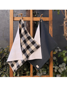 Pack x 2  Repasadores Cuadros & Lisos