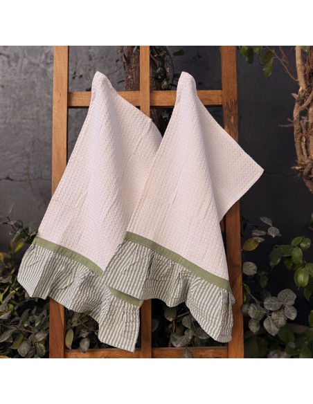 Pack de Repasadores x2 - Volado Mil Rayas y Faja Lisa