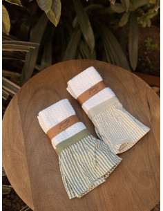 Promo 5 +1: Pack de Repasadores x2 - Volado Mil Rayas y Faja Lisa