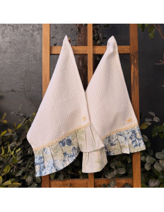 Pack de Repasadores Estampados Puntillas y Volados x2