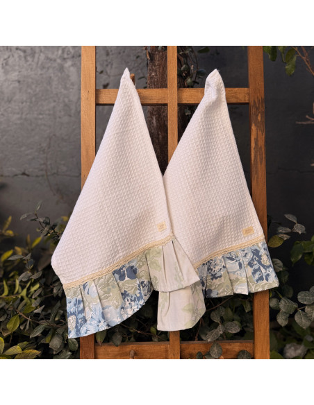 Pack de Repasadores Estampados Puntillas y Volados x2