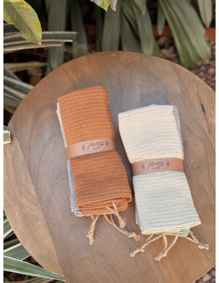 Paño de Waffle Reversible  x 3