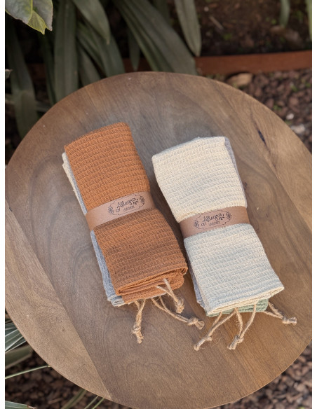 Paño de Waffle Reversible  x 3