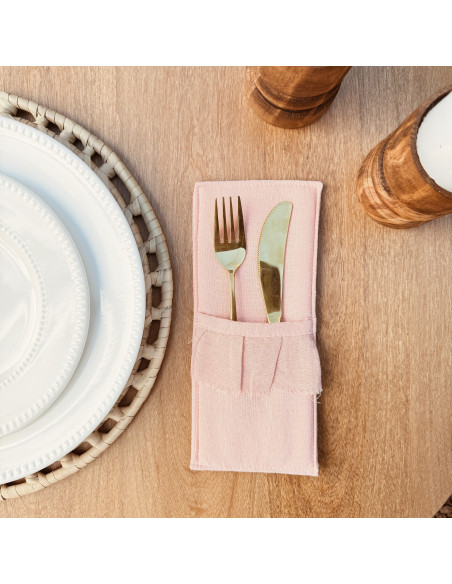 Porta Cubiertos Camila - Volados x 4 unidades