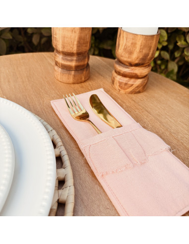 Porta Cubiertos Camila - Volados x 4 unidades