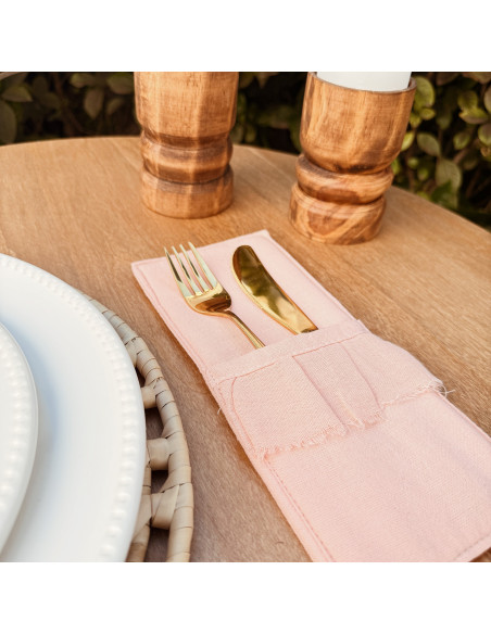 Porta Cubiertos Camila - Volados x 4 unidades