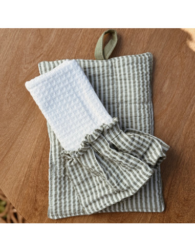 Set Agarradera Matelasé + Repasador